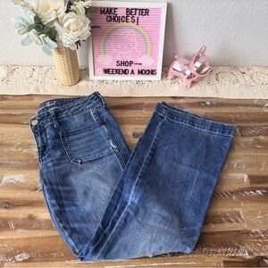 AE Vintage Flare Paint Splattered Jeans